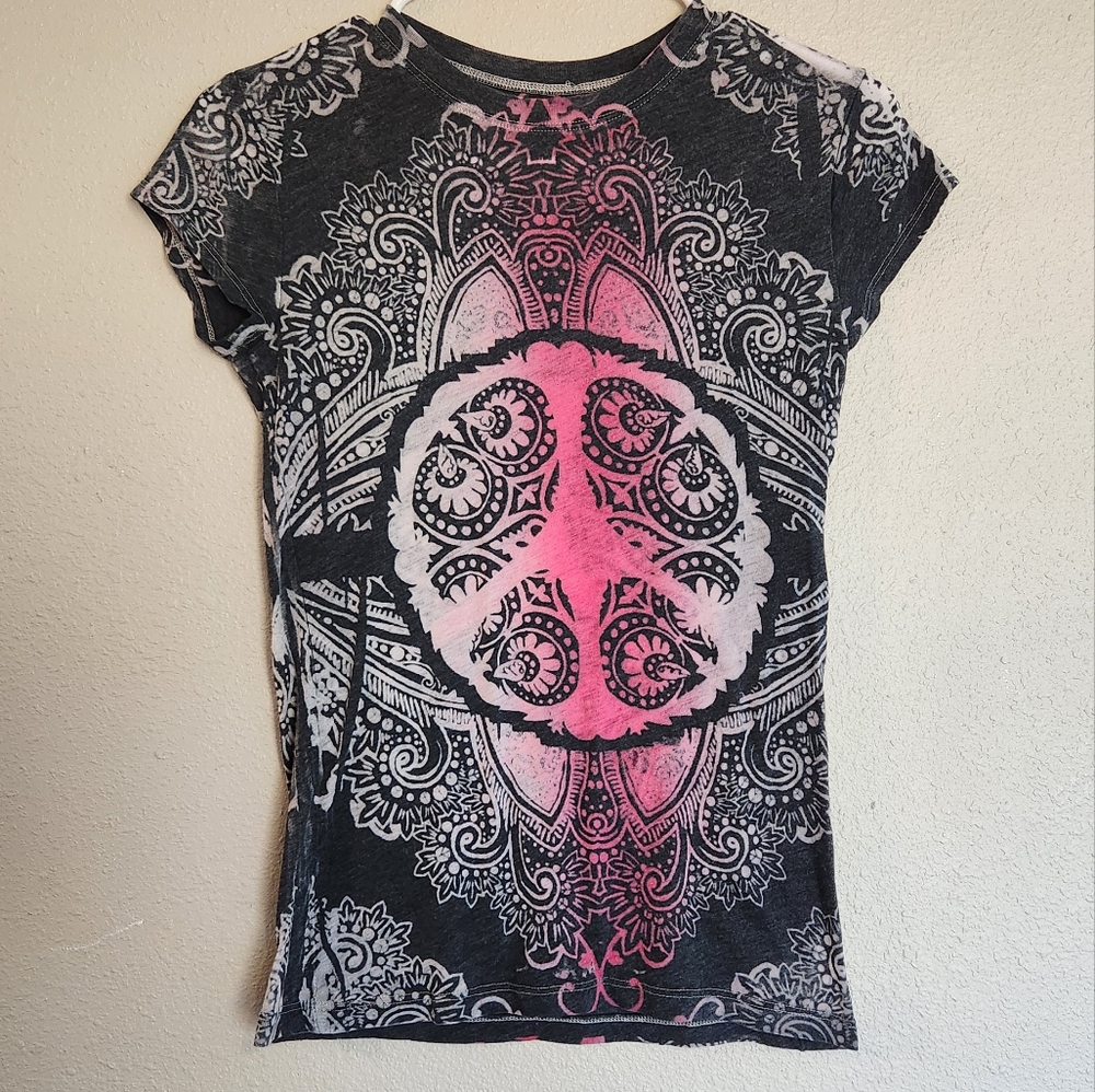 L.O.L. Vintage Peace Sign T Shirt